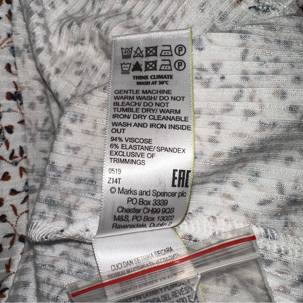 M & S Collection - Long Sleeve Ribbed Top - Picture 6 of 6
